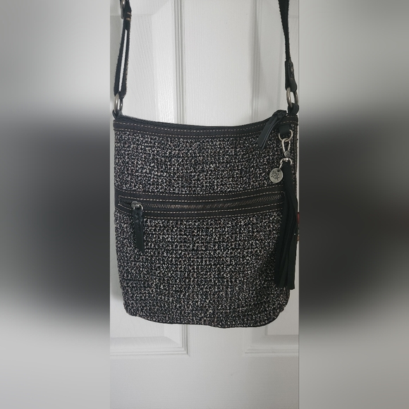 The Sak Black and Gray Crossbody Bag - Picture 3 of 5